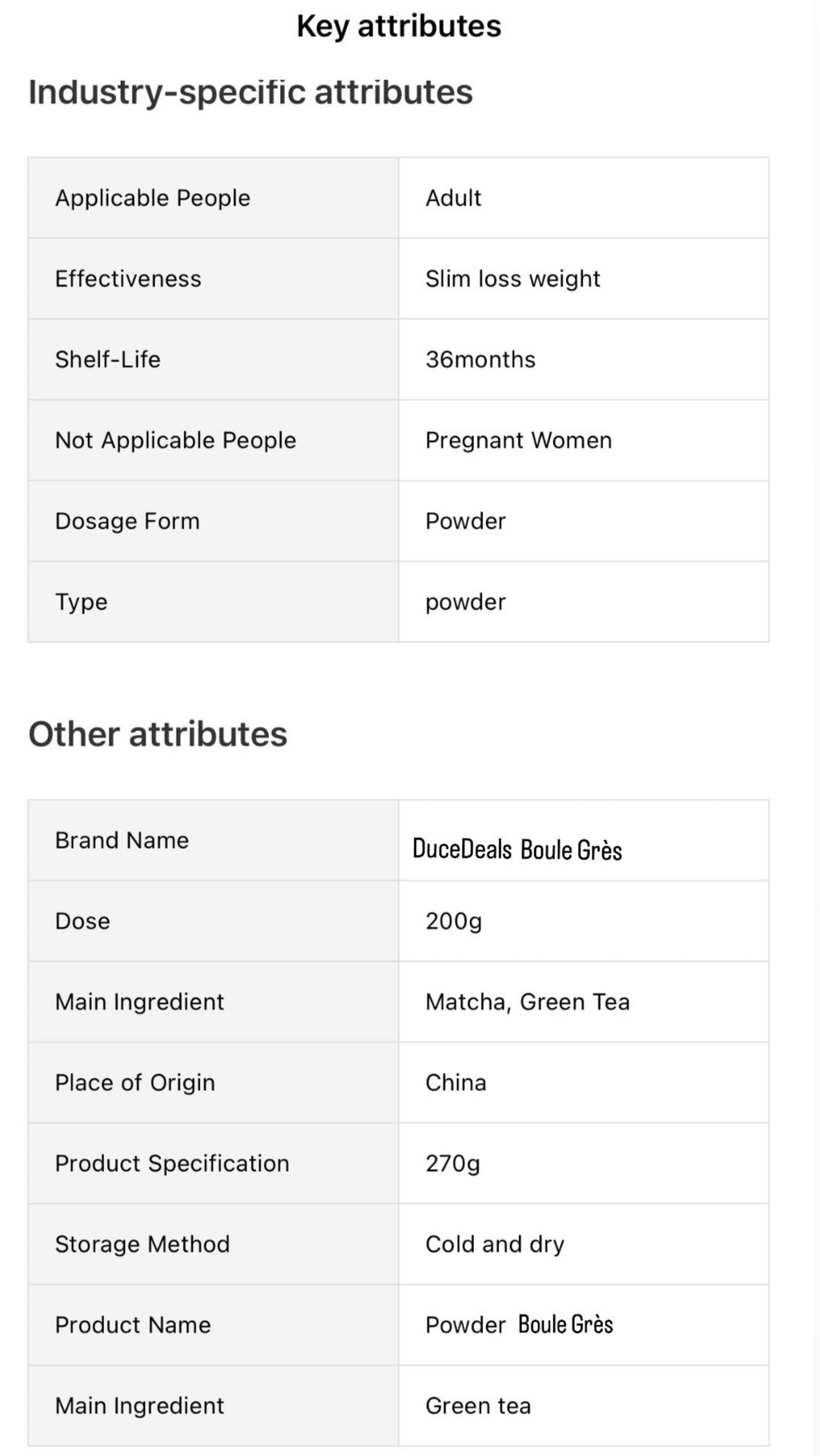 Boule Grès Detox Powder – Natural Body Cleanse & Slimming Support